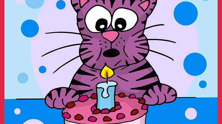 Happy Birthday Kuchen Katze